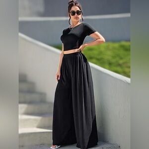 NWT Boutique Gauze wide leg pants